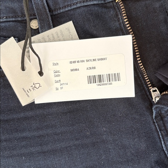 PAIGE Dark Blue Women's Skyline Skinny Jeans - Picture 8 of 11